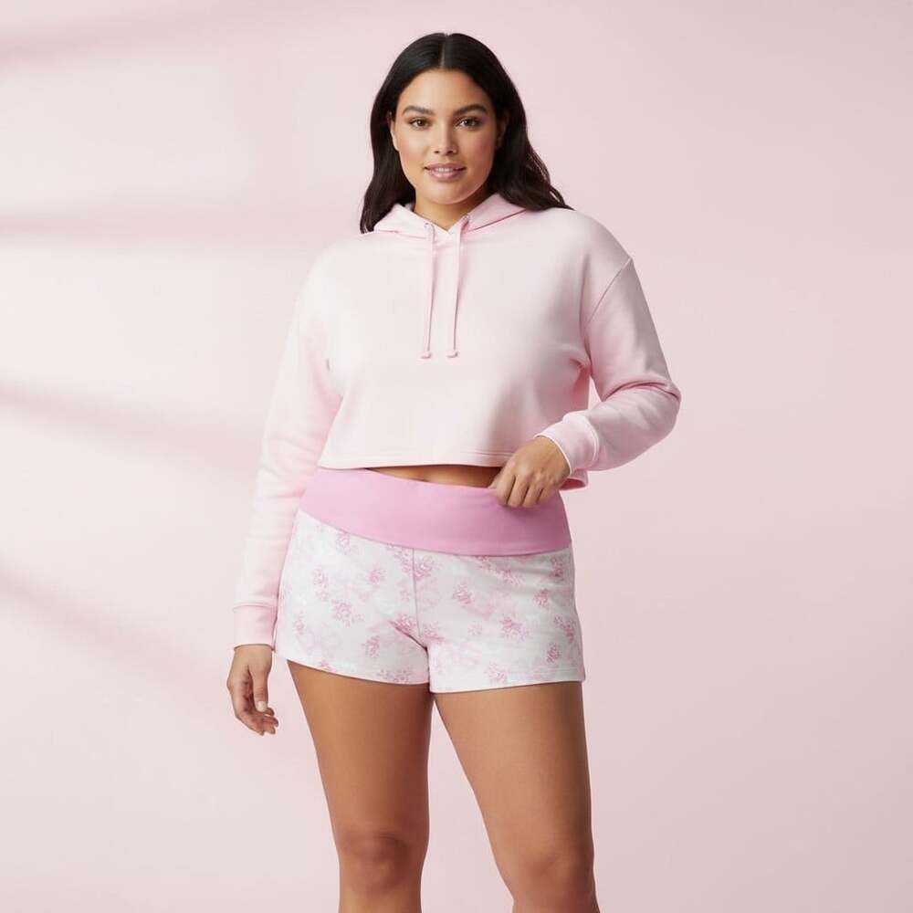 Victoria's Secret PINK LoveShackFancy Foldover Boyshort XXL NWT Floral Butterfly